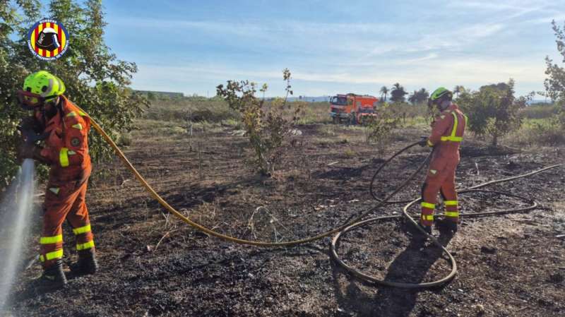 Imagen del Consorcio provincial de bomberos de Valencia de la actuacin en Massalavs | Bomberos