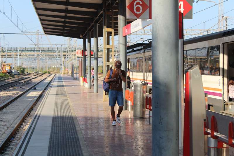 Lestaci� de tren de Sagunt.  Foto: Laura Florentino