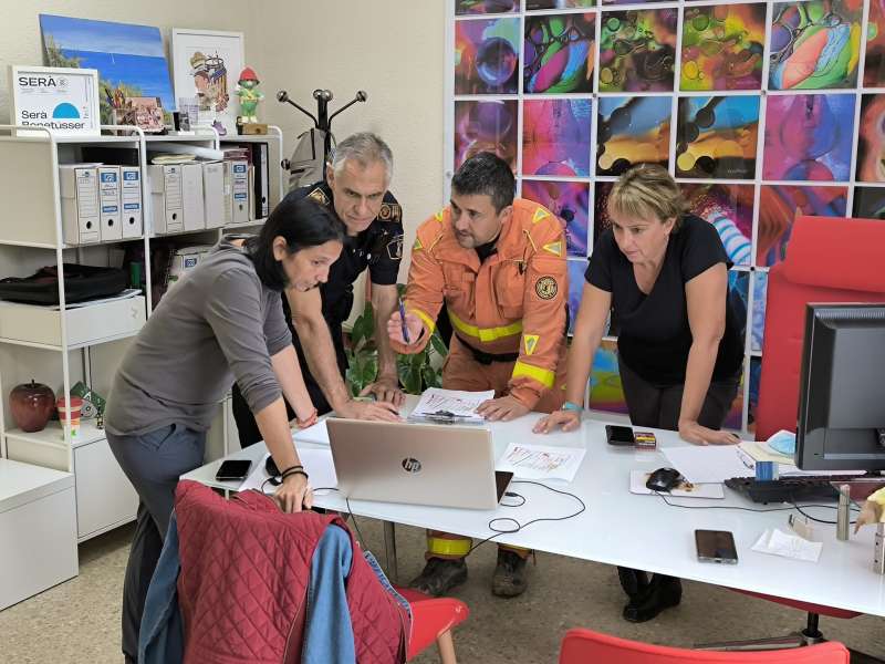 Equipo de coordinacin municipal de Benetsser en la DANA.  EPDA