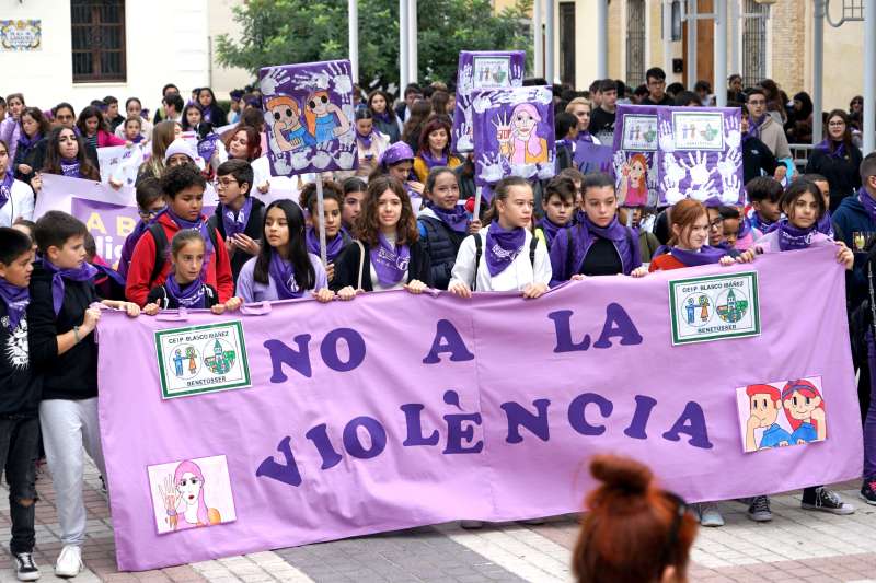 La marcha contra la violencia machista del año anterior. EPDA