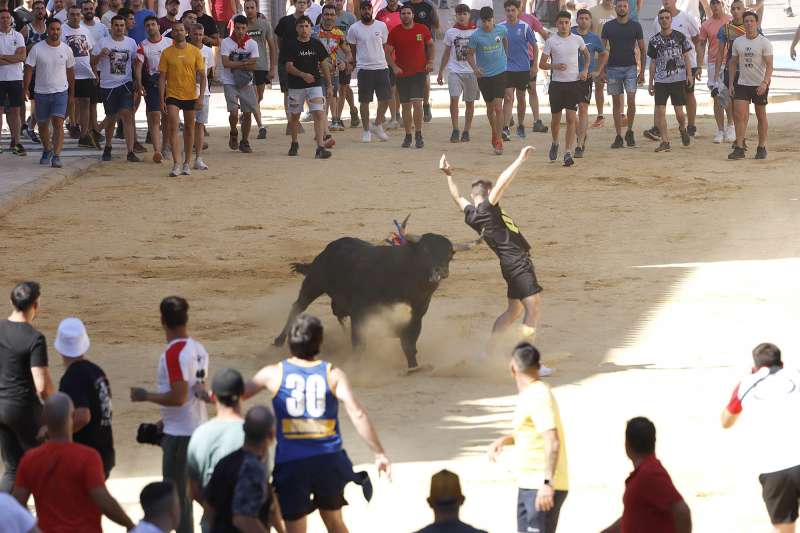 Uno de los actos del Toro de San Juan de Puol. EPDA