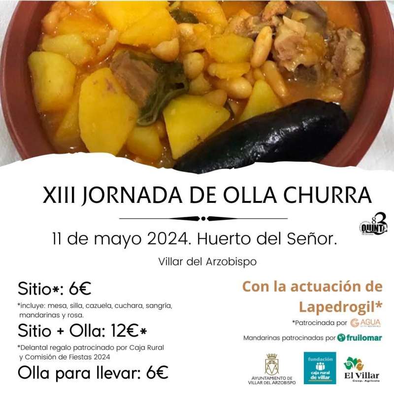 Cartel de la XIII edicin de la Jornada de la Olla Churra de Villar. EPDA