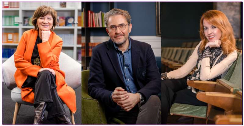 De izquierda a derecha: Mativel Preciado, M�ximo Huerta y  Vanessa Monfort EPDA